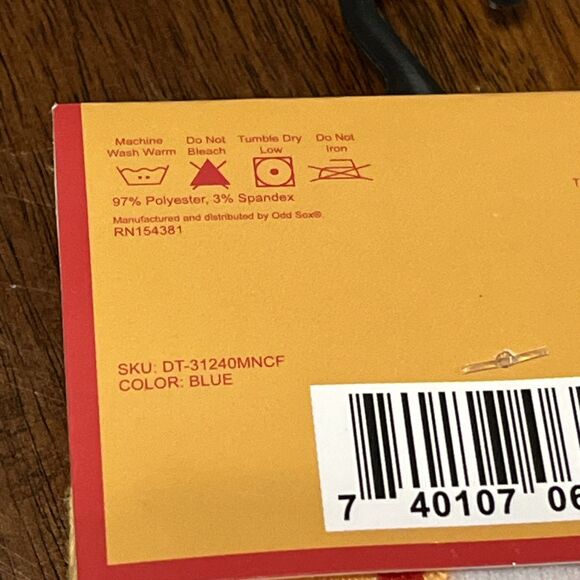 NEW Crew Socks Oscar Mayer Weinermobile Men’s Size 6-12 One Pair Yellow Hot Dog - Picture 6 of 6